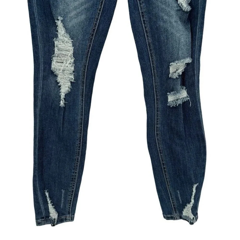 BP Jeans High‎ Rise Skinny Distressed Jeans Size 27 NWT